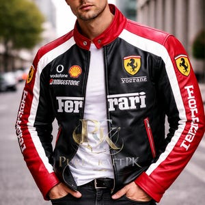 Leather Ferrari Jacket - Etsy