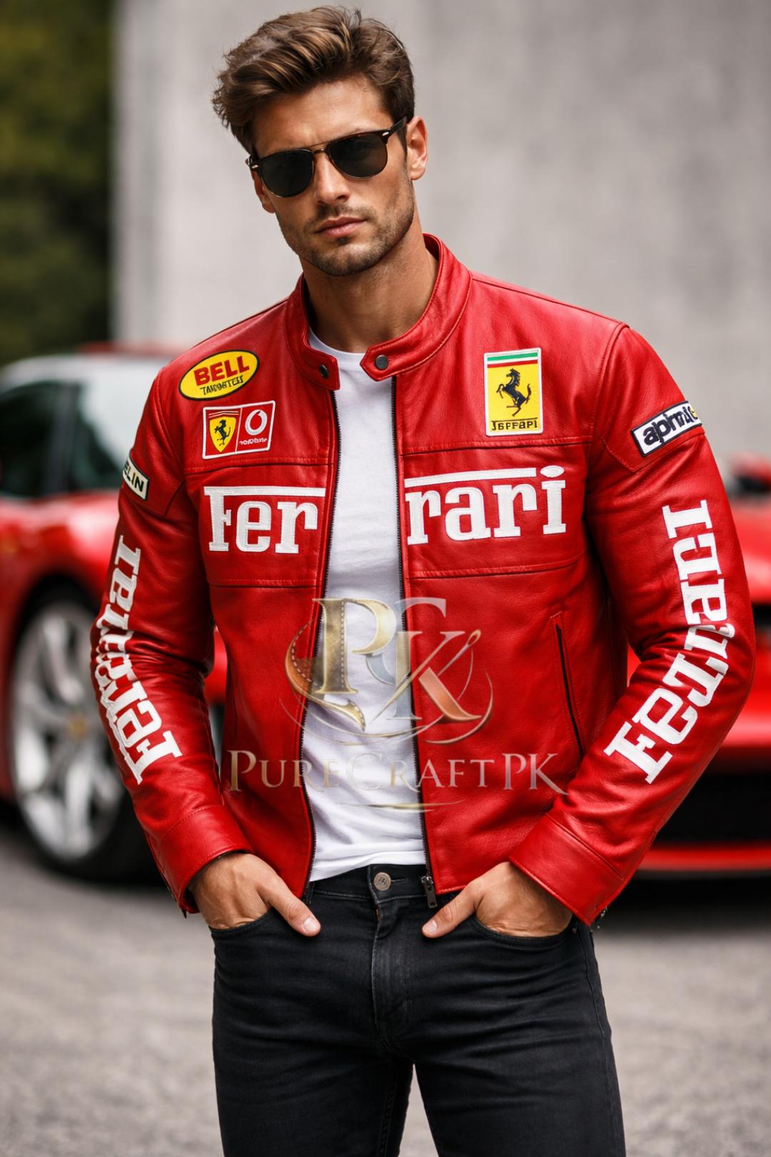 Ferrari jacket leather - Etsy 日本