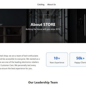 Plantilla web moderna para comercio electrónico | HTML CSS JS | Diseño responsivo para tiendas tecnológicas | Modo oscuro | Código de interfaz de usuario | Descarga digital