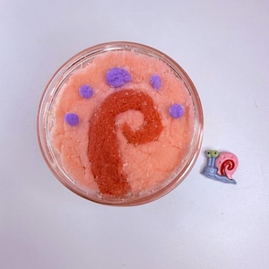 Gary’s shell: Cloud Textured Slime with Snail Charm Sea Themed Glitter