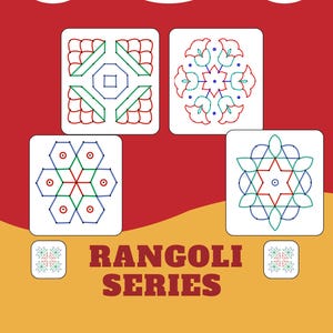 Traditional Rangoli Dot to Dot Geometric Designs | Easy Drawing Practice (PDF Download)