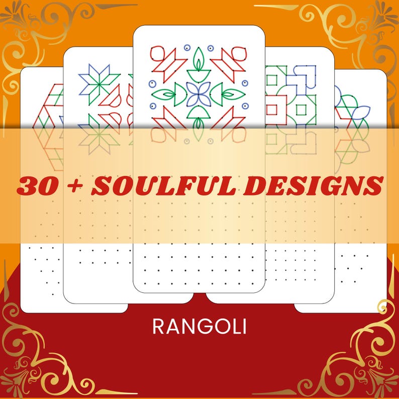 Rangoli Dot Pattern Printable | Traditional Indian Rangoli Designs ...