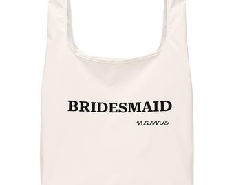 Bolsa personalizada para madrinhas | Presente personalizado com nome para o cortejo nupcial | Lembrancinha para despedida de solteira