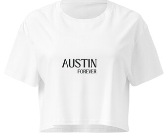 Top cropped Austin Forever | Camiseta para viagem de despedida de solteira no Texas
