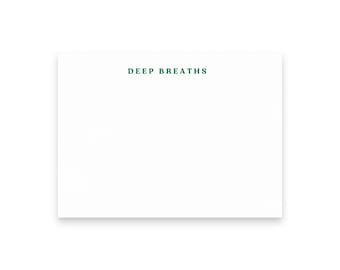 Respirações Profundas - Blocos de Notas