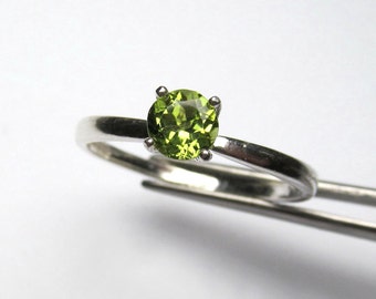 Darling Petite Genuine Peridot in Sterling Silver
