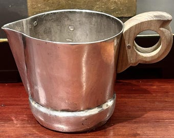 Vintage William Spratling Tung Modernistisk Sterling Och Rosenträ Gräddkanna 131,07 g