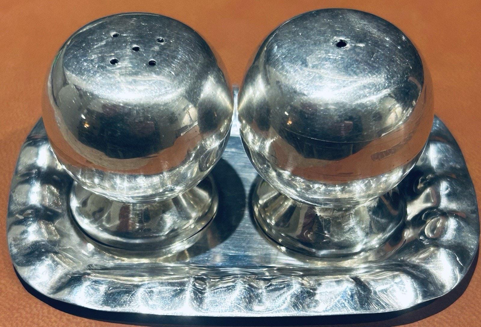 Mexican Silver Salt and Pepper Shakers - Etsy