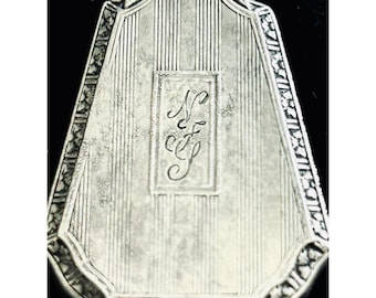 Antique Webster Company Sterling Silver Perfume Flask Monogrammed “NFL” 1.75”