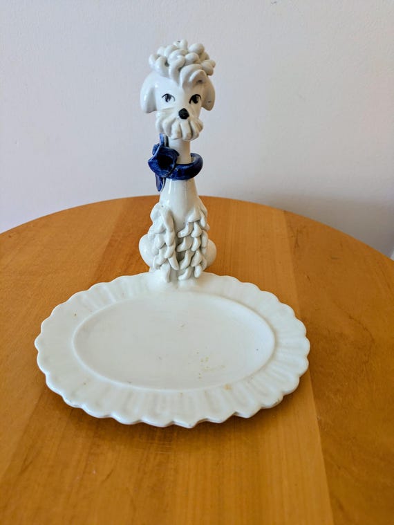 NAOTO クッション　白ラブ Retro Poodle Soap Dish From Italy - Etsy