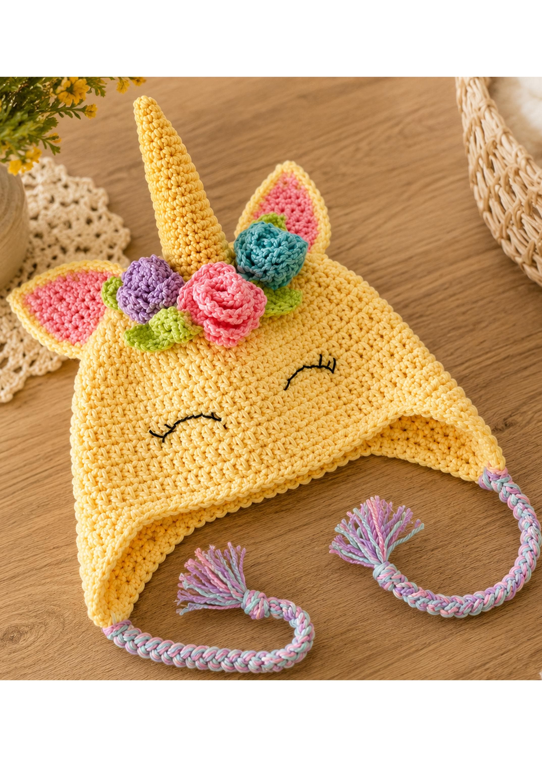 20 Unicorn Hat Crochet Patterns for Magical Hats in Baby, Kids, and Adult Sizes 3 Crochet Unicorn Hat