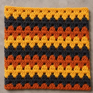 Beginner Granny Stripe Baby Blanket Pattern | Easy Crochet Blanket PDF image 12