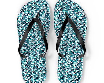 Mens Wave Flip Flops