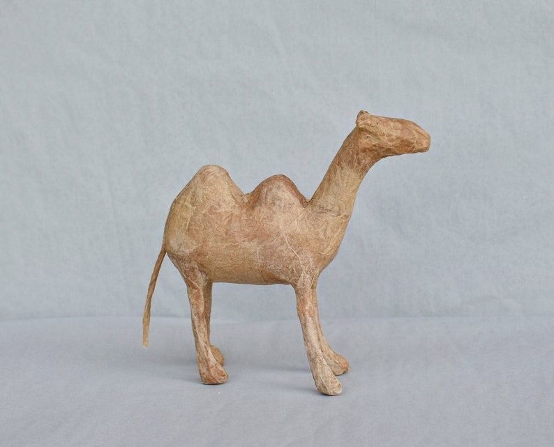 Paper Mache Camel Form Animal Sculpture Christmas Nativity Etsy