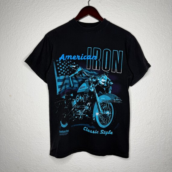 American Iron Vintage 1997 American Iron Magazine Motorcycle Graphic Tshirt