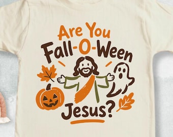 Are You Fall-O-Ween Jesus Shirt, Fall Religious Kids Tshirt, Christian Halloween Gift, Funny Pumpkin Christian Halloween, Cute Ghost Shirt