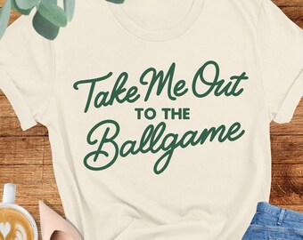 Take Me Out To The Ballgame Shirt, Game Day Tee, Baseball Mom Gift, Summer Baseball Tshirt, Baseball Lover Gift, Cute Sports Mama Tshirt