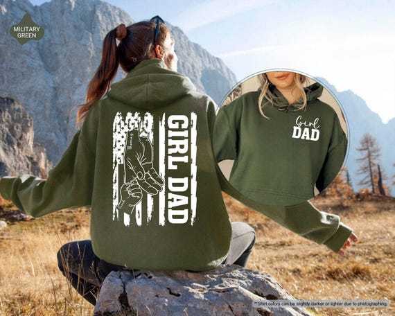 Personalized Girl Dad Sweatshirt, Gift For New Dad, New Dad Gift, Cute Fathers Day Sweater, Dad Life Hoodie, Girl Dad Gift From Parents