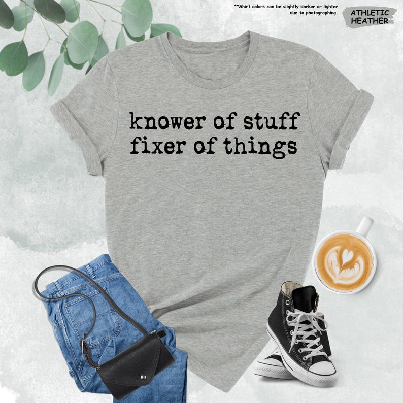 Knower of Stuff Fixer of Things Shirt, Funny Dad Tshirt, Handyman Gift, Mechanic Tee, Husband Gift, Father's Day Shirt, DIY Lover Tee image 11