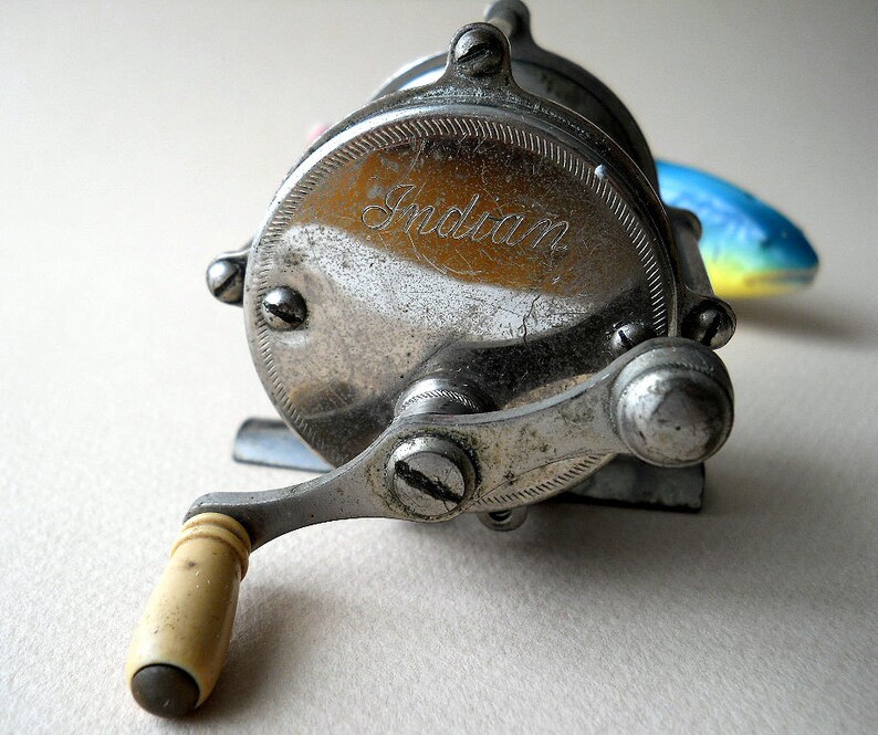 Antique Indian Trout Fishing Reel 1920's Etsy
