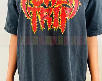 Vtg 1990 Poison Concert T-shirt Faded Black XL 90s Heavy Metal