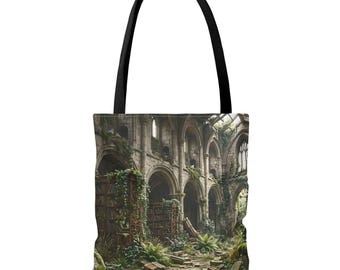 Imaginary Nook: The Lost Library of Café Clef / Steampunk Robot All-Over Print Tote Bag
