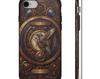 Weiche Silikonhülle / Steampunk Kolibri / Mechanisches Design / Cafe CLEF Original