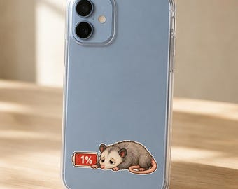 1% Batterie Opossum Aufkleber