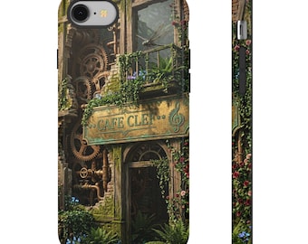 Imaginary Nook: Overgrown Steampunk Cafe Handyhülle / Tough Case