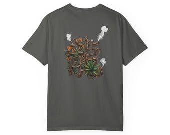 Japanese Kanji Dragon RYU T-Shirt - Steampunk Bio Mechanical Nature Art Heavyweight Tee