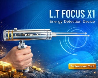 L.T Focus X1 Dowsing Device – Energidetekteringsverktyg, Metall- och minerallokaliseringsverktyg, Andlig skanningsstång, Fältdetekteringssats