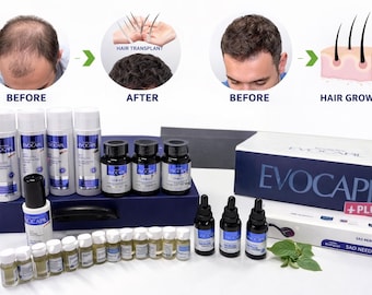 Evocapil 6 Month Hair Care Set | Anti Hair Loss Shampoo & Scalp Care Routine | Hair Strengthening  Nourishing Set | Unisex Hair Care Kit