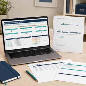 BCBA Caseload Command Center Excel Dashboard for ABA Authorization, Supervision and Deadline Tracking
