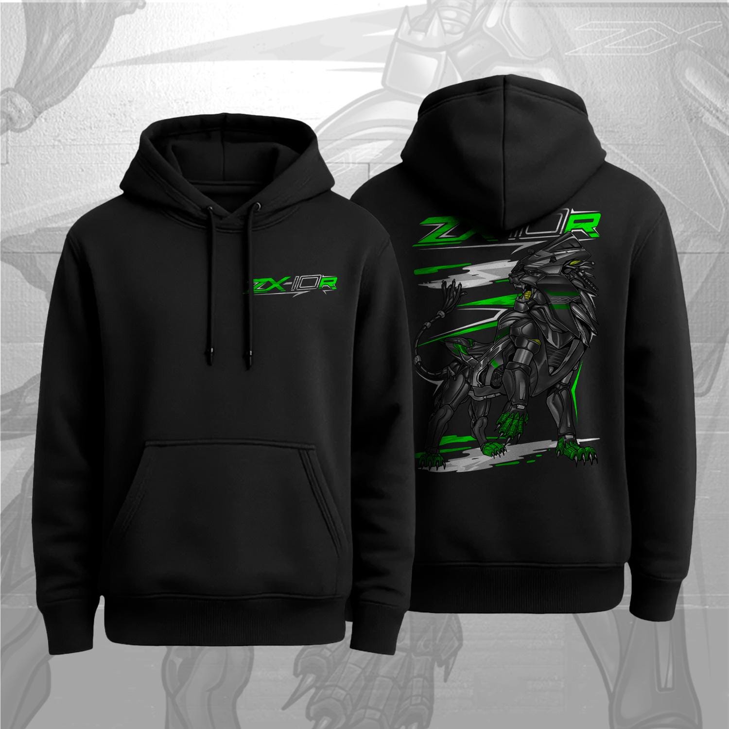 Kawasaki Zx 10 Hoodie - Etsy