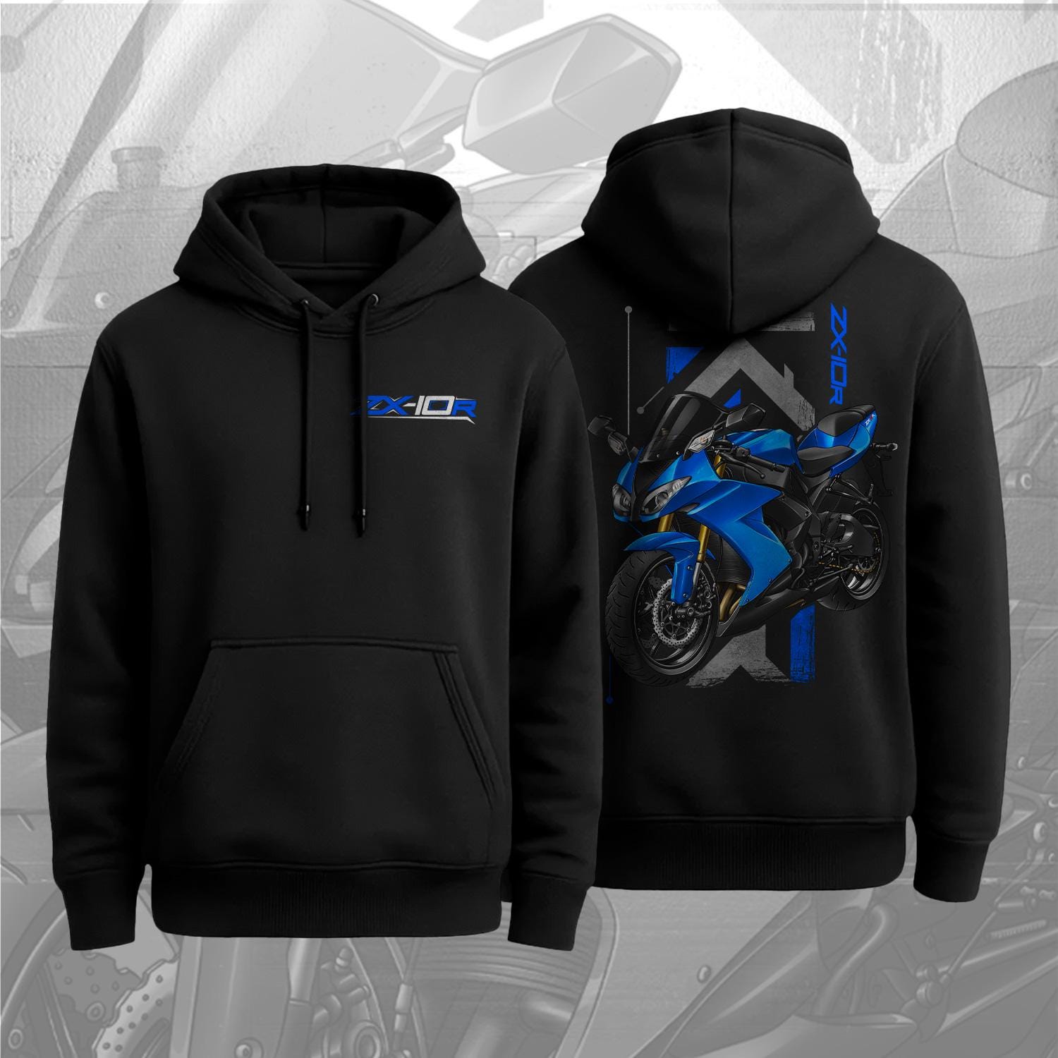 Kawasaki Zx 10 Hoodie - Etsy