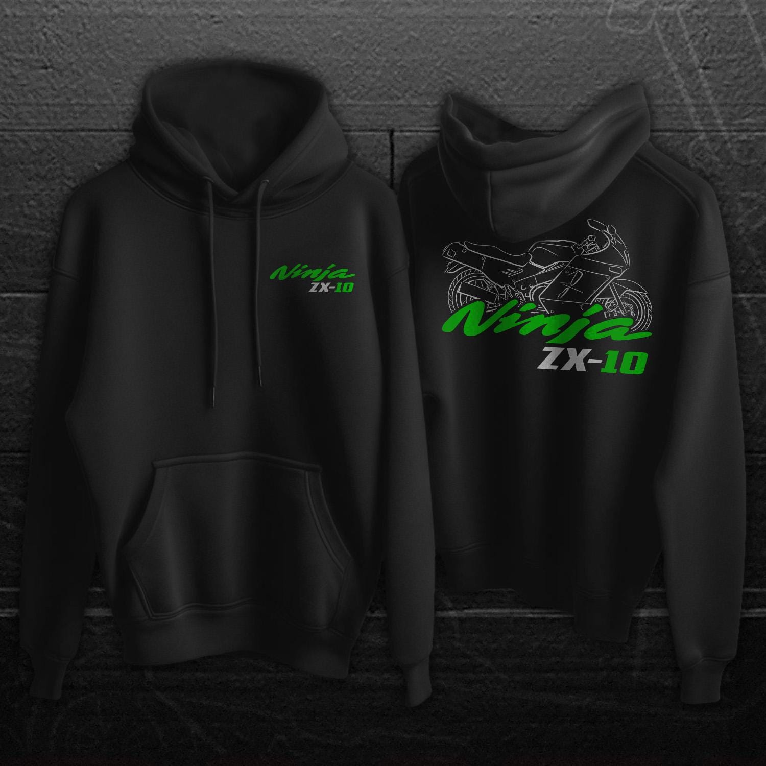 Kawasaki Zx 10 Hoodie - Etsy