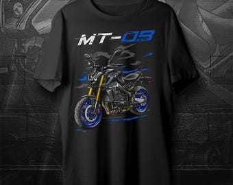 Motorcykel-T-shirt för Yamaha MT-09 2021-2023 fans och förare
