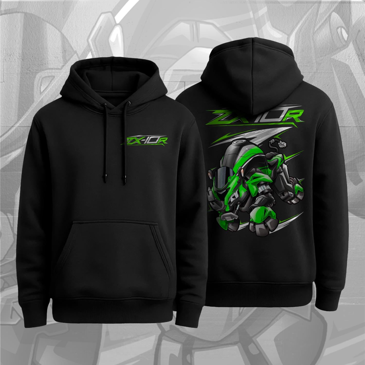 Kawasaki Zx 10 Hoodie - Etsy