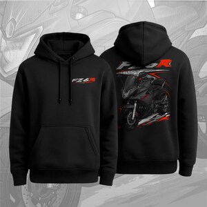 Motorcykelhuvtröja för Yamaha FZ6R 2009-2017 fans och förare 2009-2011 Raven