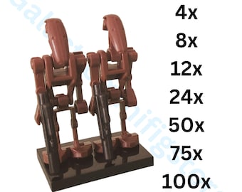 Geonosis Battle Droid 4x, 8x, 12x, 24x, 50x, 75x en 100x Star Wars Customs met blaster