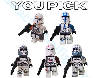 212th Airboune, 501st Clone, Commander Neyo, Clone Troopers Sinker en Comet Star Wars Customs With Blasters