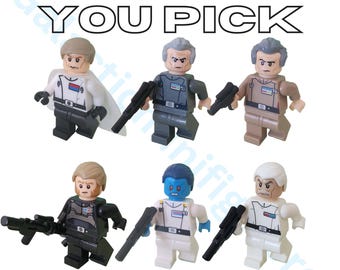 Regisseur Krenic, admiraal Tarkin, Brown Admiral Tarkin, agent Kallus, Admiral Thrawn en kolonel Yularen Star Wars Customs With Blasters