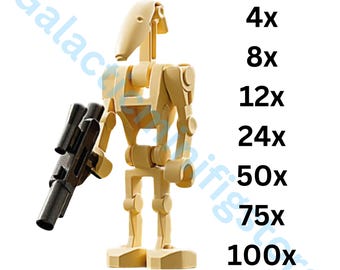 Battle Droids 4x, 8x, 12x, 24x, 50x, 75x en 100x Star Wars Customs met blasters