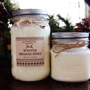 Soy Candle / 16 oz Candle / 8 oz Candle / Mason Jar Candle / Winter Candle / Holiday Sweater Candle / Christmas Candle image 2