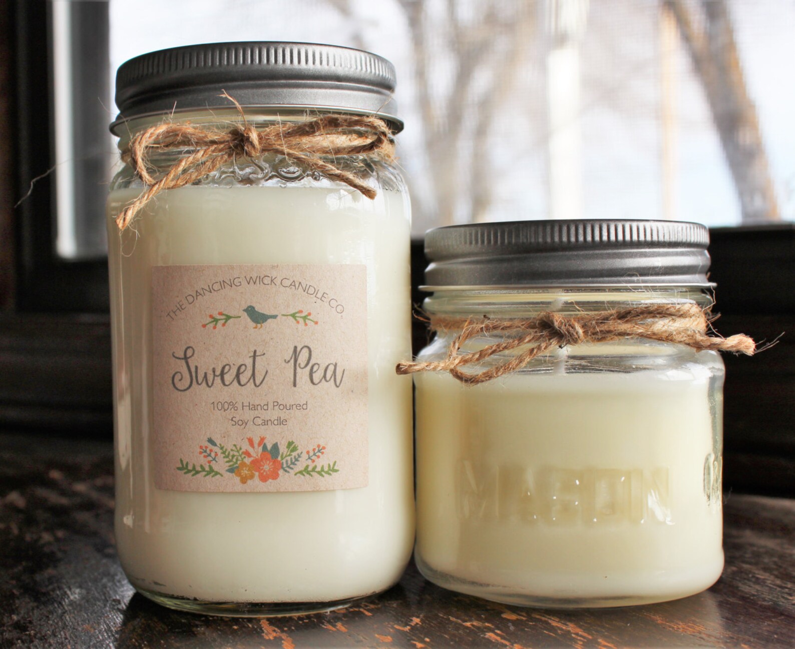 Soy Mason Jar Candle////choose Your Scent//container Etsy