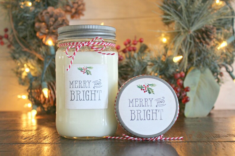 Merry & Bright Candle Gift