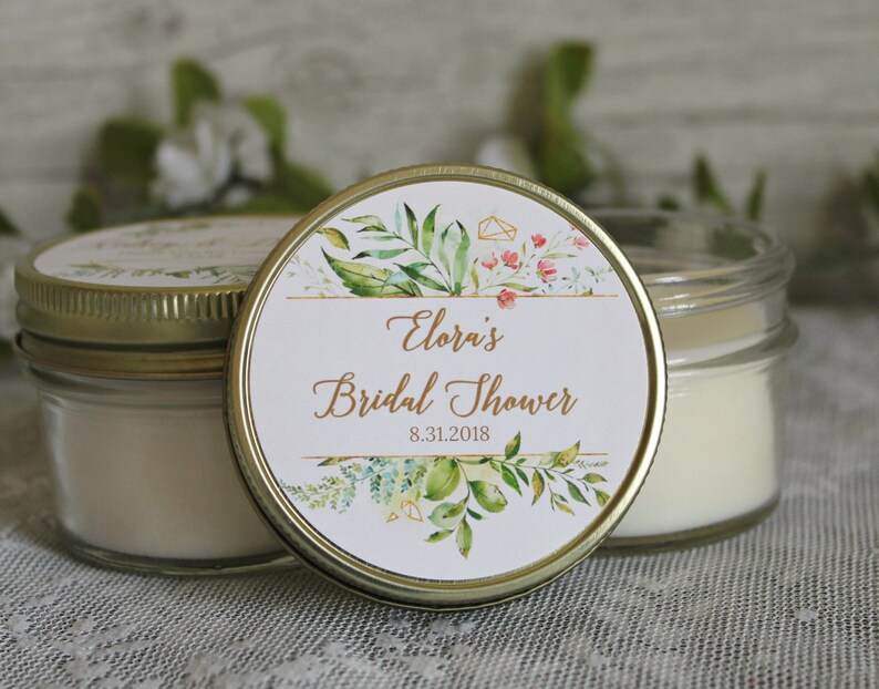 Gold and Greenery Bridal Shower Favors / Modern Bridal Shower Etsy