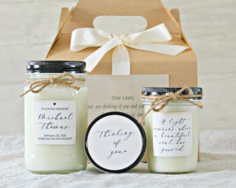 Memorial Candle Gift Set / Condolence Gift / Sympathy Gift / Funeral Gift / Loss of Father / Loss of Mother / Remembrance Gift / Bereavement