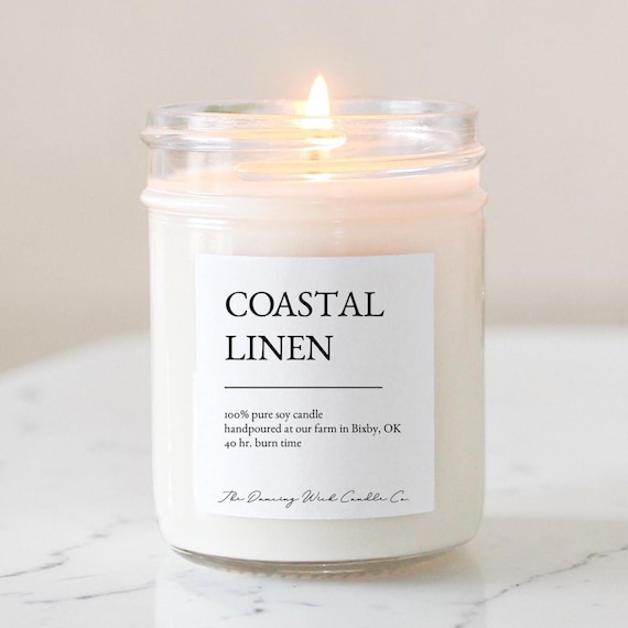 100% Pure Soy Candle | Hand Poured Clean Burning Candle | Non Toxic Home Fragrance | Strong Scented Handmade Gift