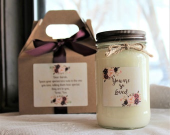 You are so loved gift / Soy Candle / Anniversary gift / Gift for Her / Gift for Wife / Gift for Girlfriend / Valentine's Day gift